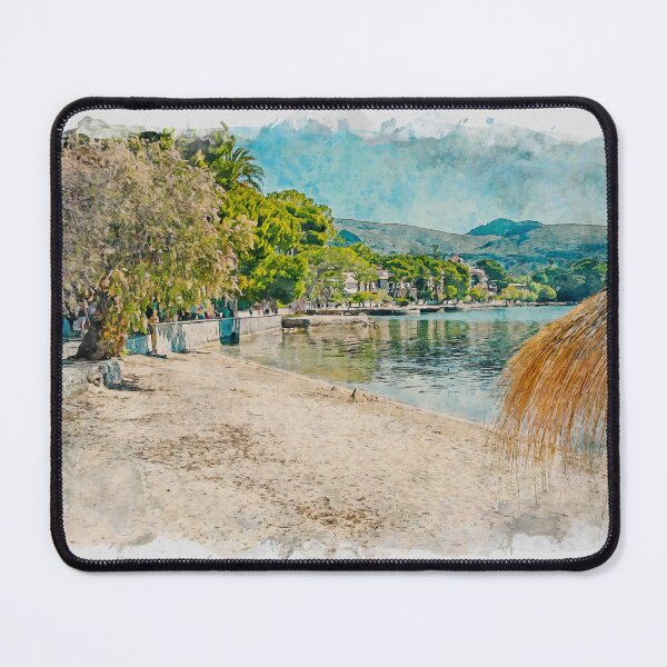 Item preview, Puerto Pollensa Mallorca Watercolour Effect designed and sold by GG WALL ART.