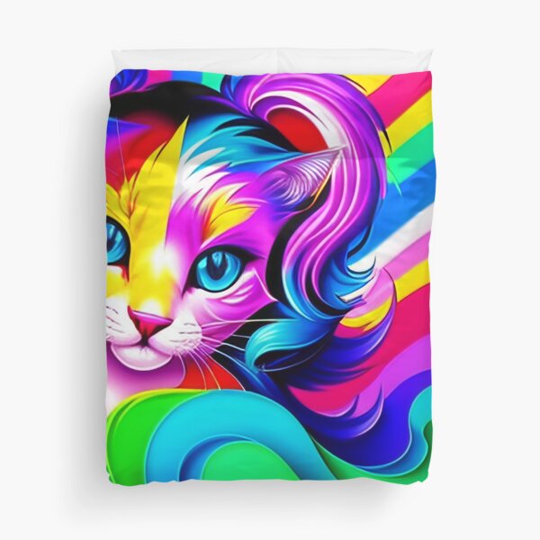 Item preview, Graffiti Inspired Cat - cute colorful cat with rainbow colors designed and sold by SpartanDStore.