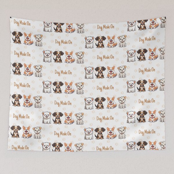 Item preview, Dog Mode On puppies cute graphics designed and sold by Ideas-BYDESiGN.