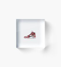 Off-White Jordan 1 Red Acrylic Block