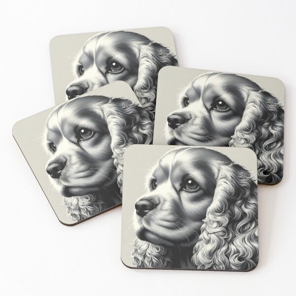 Item preview, Endearing Cocker Spaniel Portrait designed and sold by PawspectCreate.