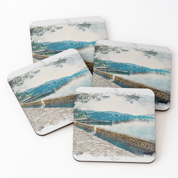 Item preview, Puerto Pollensa Mallorca Watercolour Effect designed and sold by GG WALL ART.