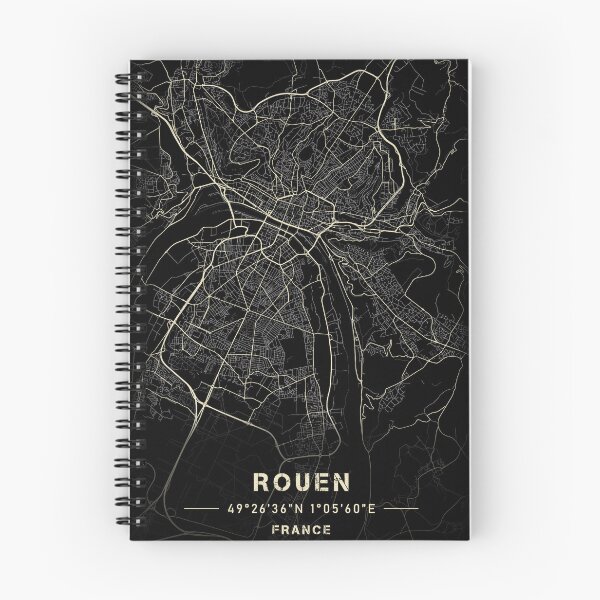 Item preview, Map of Rouen Black and white designed and sold by Jerhus.