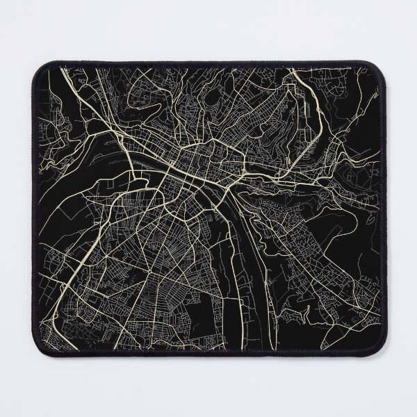 Item preview, Map of Rouen Black and white designed and sold by Jerhus.