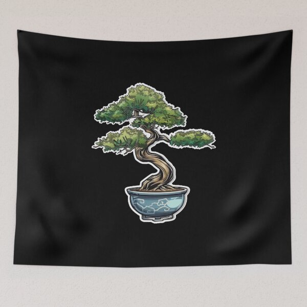 Item preview, Bonsai sticker design designed and sold by SmileshareShop.