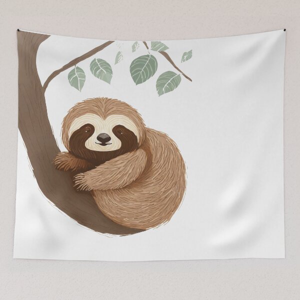 Item preview, Sweet Lazy Sloth Design designed and sold by MakeInShop.