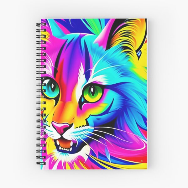 Item preview, Psychedelic Art Cat Graffiti -  colorful cat face designed and sold by SpartanDStore.