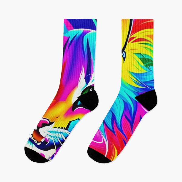 Item preview, Psychedelic Art Cat Graffiti -  colorful cat face designed and sold by SpartanDStore.