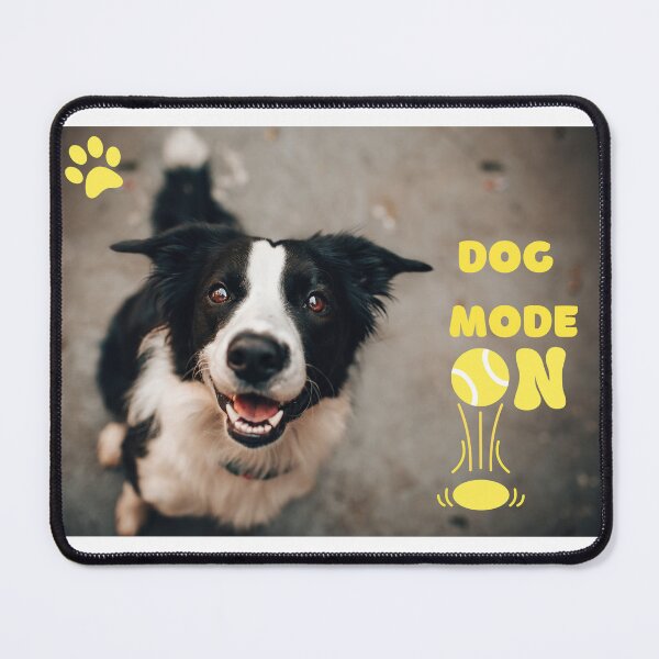 Item preview, Dog Mode On happy dog with smile designed and sold by Ideas-BYDESiGN.