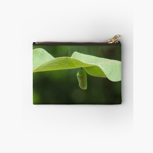 Item preview, Monarch Butterfly Chrysalis on Milkweed Leaf designed and sold by kkmarais.