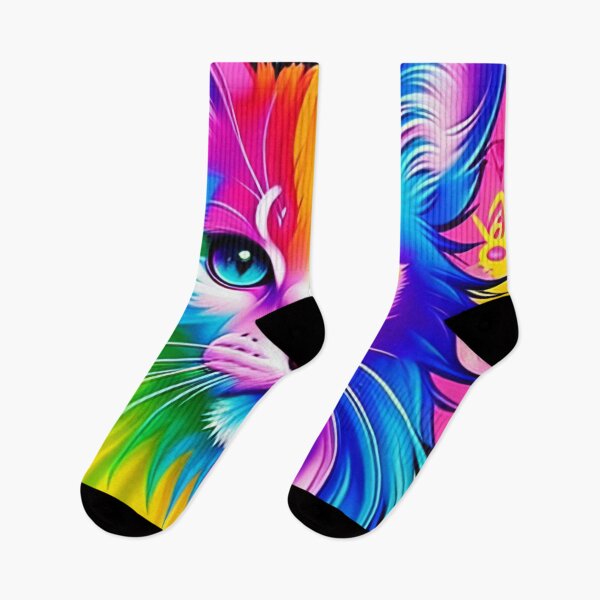 Item preview, Psychedelic Art Cute Cat Graffiti Inspired art designed and sold by ZenReiArt.