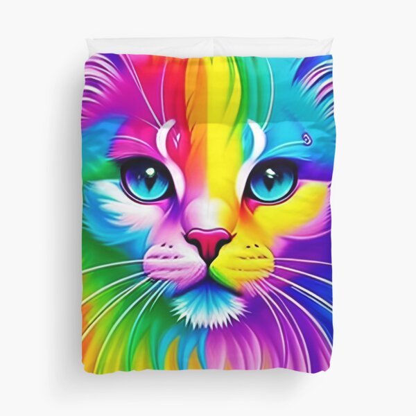 Item preview, Psychedelic Art Cute Cat Graffiti Inspired art designed and sold by SpartanDStore.