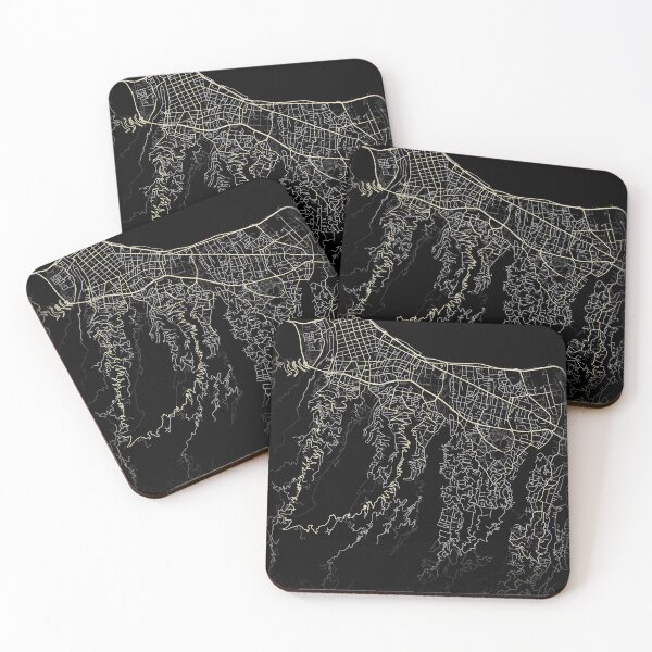 Item preview, Map of Saint-Denis la Reunion Black and white designed and sold by Jerhus.
