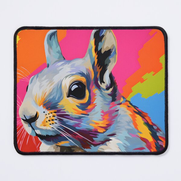 Item preview, Eastern Gray Squirrel portraits art. animal colorful. Animal throw pillow.  designed and sold by formform.