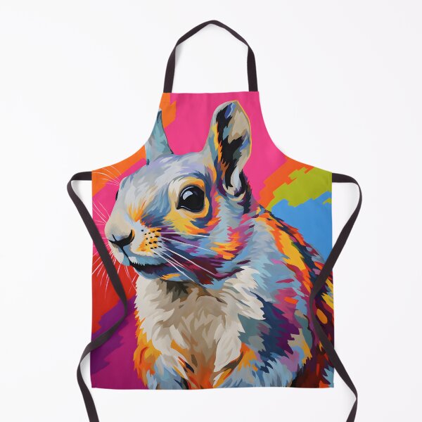 Item preview, Eastern Gray Squirrel portraits art. animal colorful. Animal throw pillow.  designed and sold by formform.
