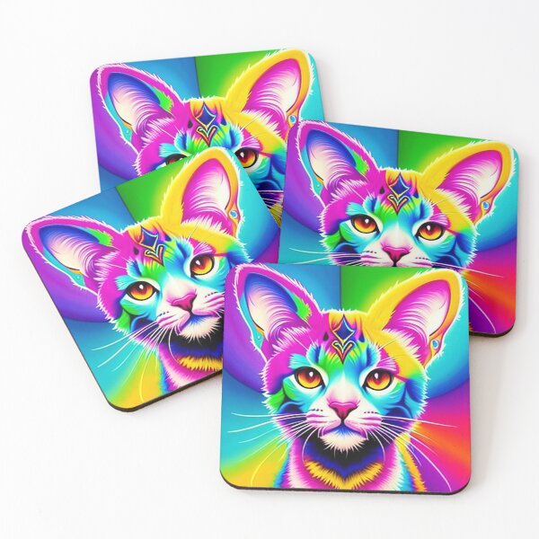 Item preview, Psychedelic Kitty Graffiti Art - Cute Colorful Cat Abstract Art designed and sold by ZenReiArt.