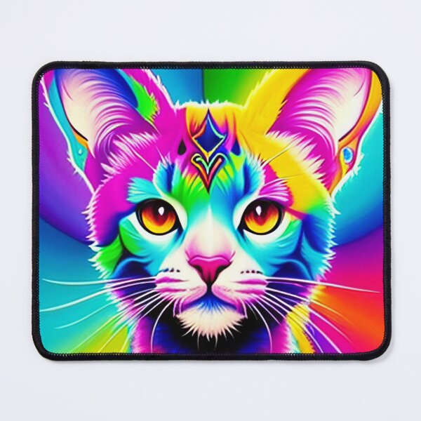 Item preview, Psychedelic Kitty Graffiti Art - Cute Colorful Cat Abstract Art designed and sold by SpartanDStore.