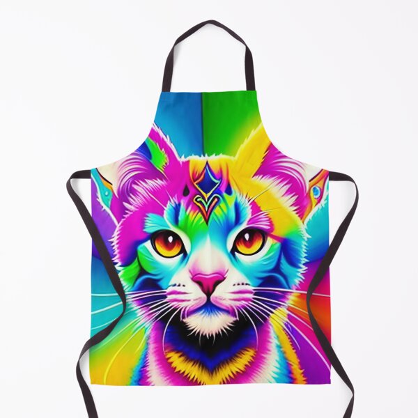 Item preview, Psychedelic Kitty Graffiti Art - Cute Colorful Cat Abstract Art designed and sold by ZenReiArt.
