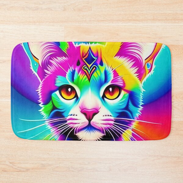 Item preview, Psychedelic Kitty Graffiti Art - Cute Colorful Cat Abstract Art designed and sold by SpartanDStore.