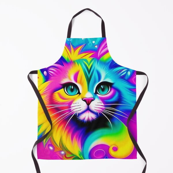 Item preview, Psychedelic Bright Cute and Vibrant Kitty Graffiti Inspired art designed and sold by ZenReiArt.