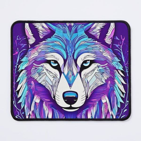 Item preview, Cool-Toned Wolf Art designed and sold by Health And Fitness Posts e-Store.