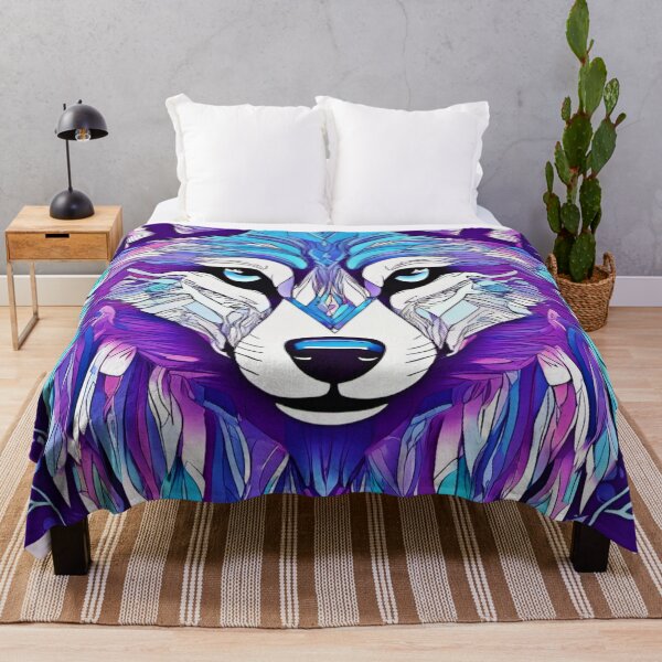 Item preview, Cool-Toned Wolf Art designed and sold by Health And Fitness Posts e-Store.