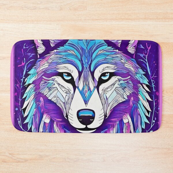Item preview, Cool-Toned Wolf Art designed and sold by Health And Fitness Posts e-Store.