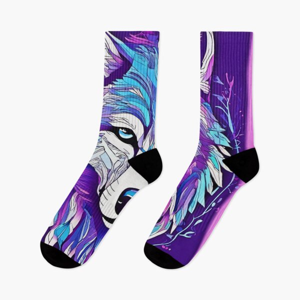 Item preview, Cool-Toned Wolf Art designed and sold by Health And Fitness Posts e-Store.