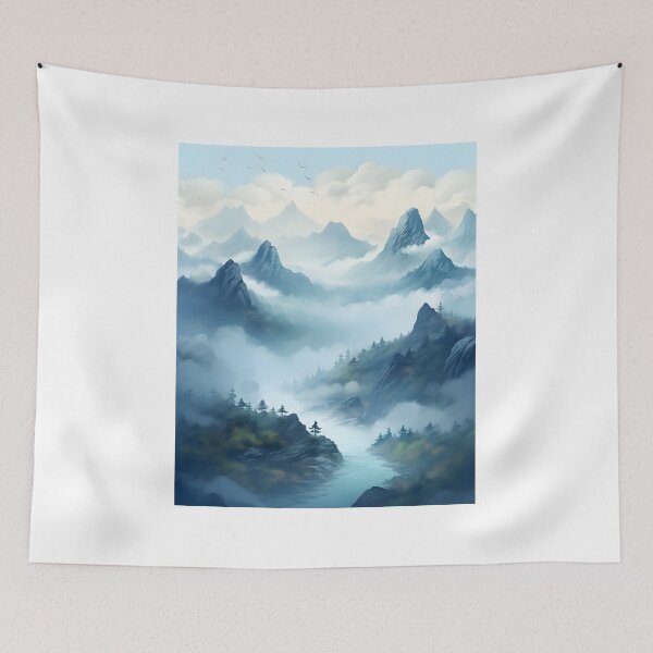 Item preview, A Serene Autumn Hike Through Foggy Forest designed and sold by Shirtastically.