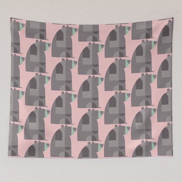 Item preview, Abstract Bear Pattern designed and sold by Seedelightful.