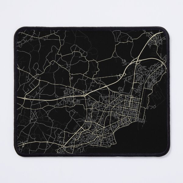 Item preview, Map of Saint-Nazaire Black and white designed and sold by Jerhus.