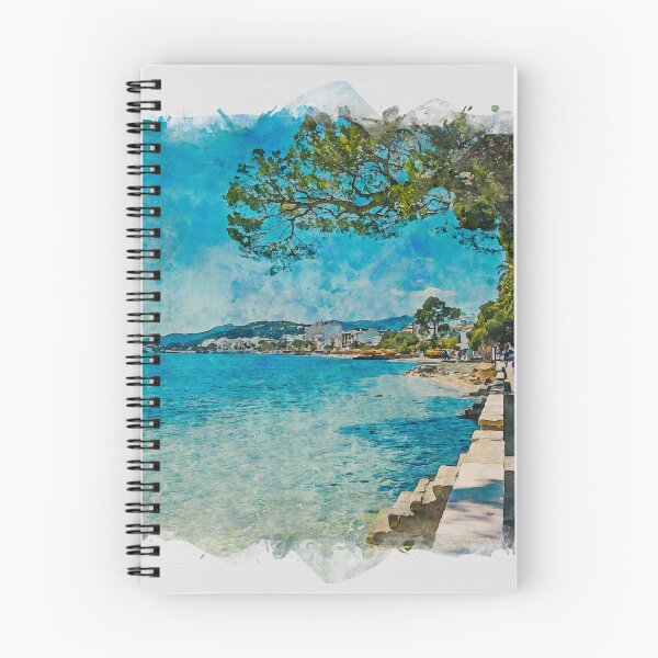 Item preview, Puerto Pollensa Mallorca Watercolour Effect designed and sold by GG WALL ART.