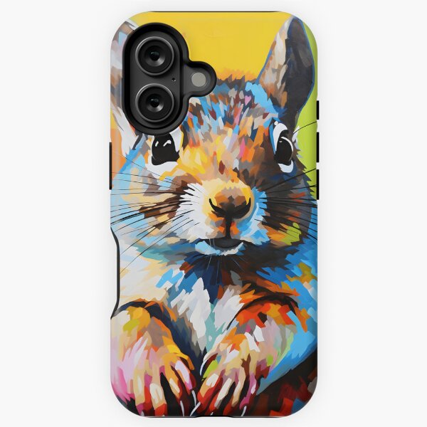 Item preview, Eastern Gray Squirrel portraits art. animal colorful. Animal throw pillow.  designed and sold by formform.