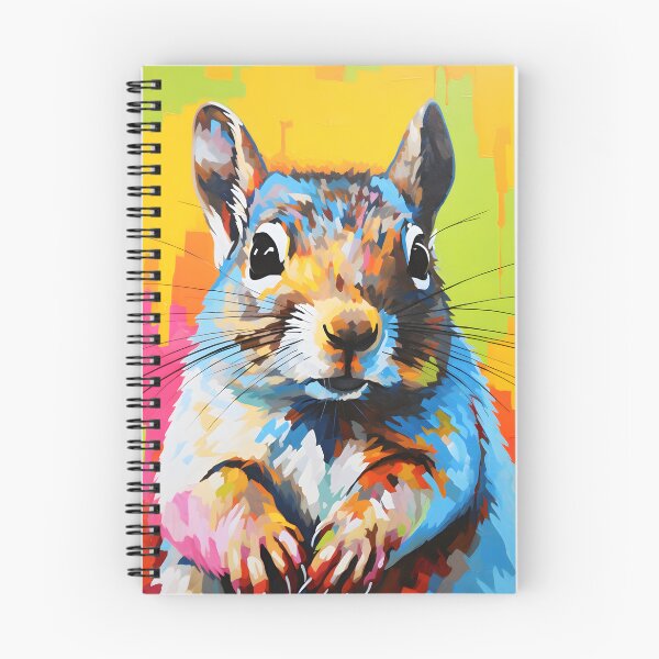Item preview, Eastern Gray Squirrel portraits art. animal colorful. Animal throw pillow.  designed and sold by formform.