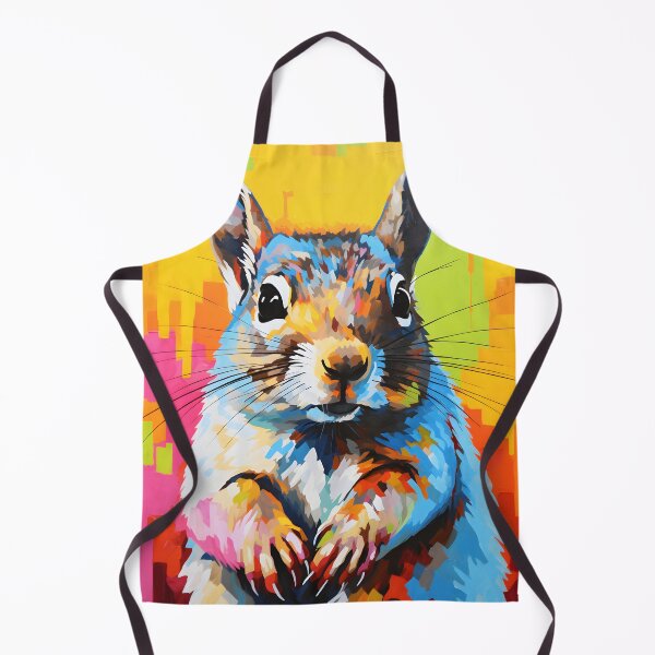 Item preview, Eastern Gray Squirrel portraits art. animal colorful. Animal throw pillow.  designed and sold by formform.