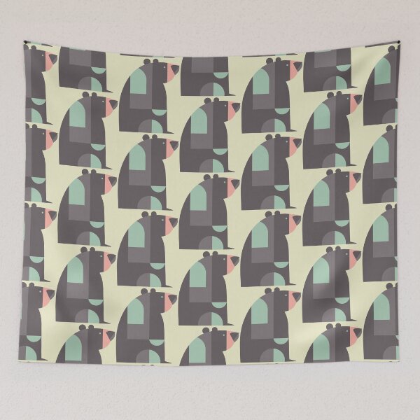 Item preview, Abstract Bear Pattern designed and sold by Seedelightful.