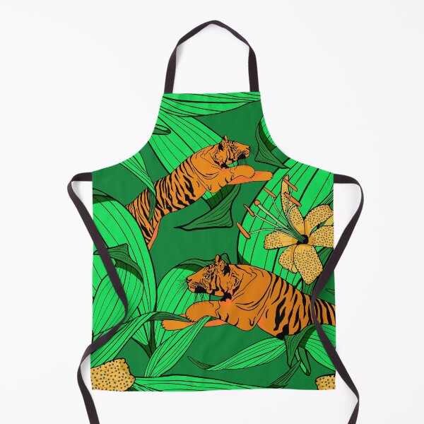 Item preview, Tiger Lily Pattern in Banana Yellow designed and sold by Andrea Turner.