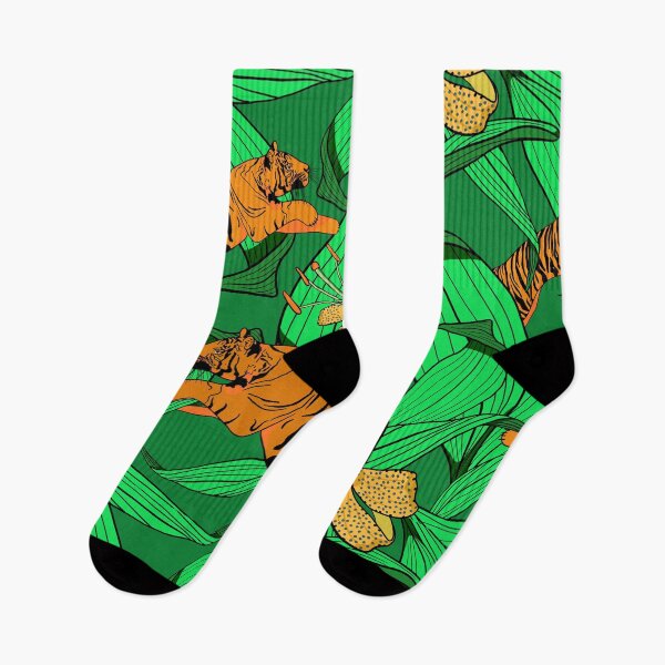 Item preview, Tiger Lily Pattern in Banana Yellow designed and sold by Andrea Turner.