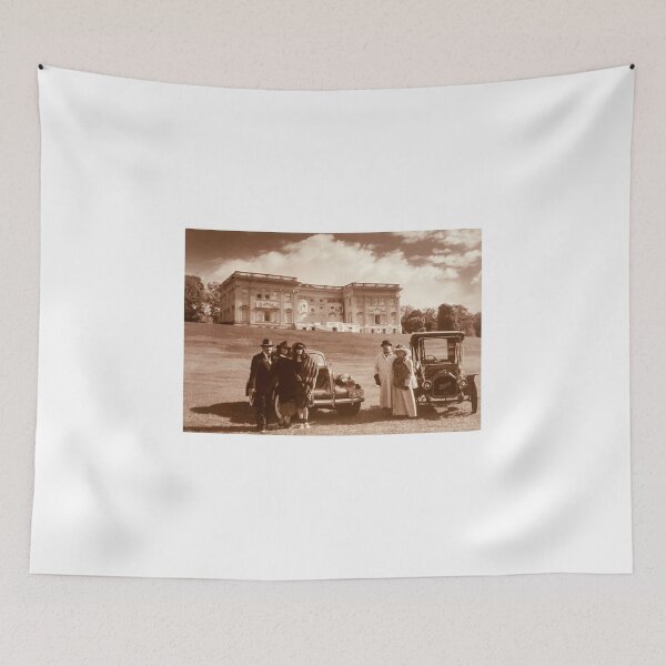 Item preview, Old Time Reenactment in Sepia: People, Cars & Mansion designed and sold by CakenCoffeeCafe.