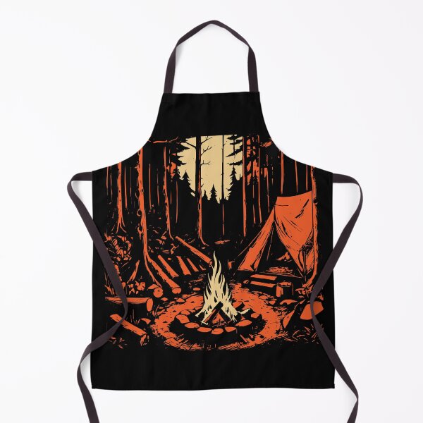 Item preview, Forest Fire Glow: Campfire in the Moonlit Wilderness designed and sold by Gonza643.