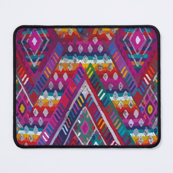 Item preview, Dopamine decor aztec textile bright multicolor maximalist decor mexican folk art designed and sold by T-Mex.