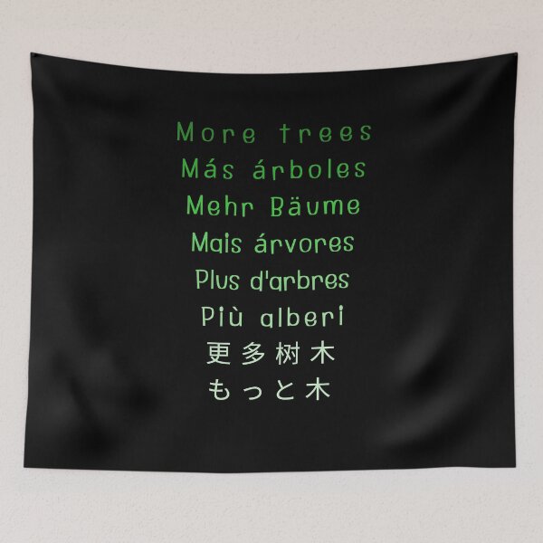 Item preview, Tree Planting. More Trees In Several Languages ​​Of The World designed and sold by Vibe Unique.