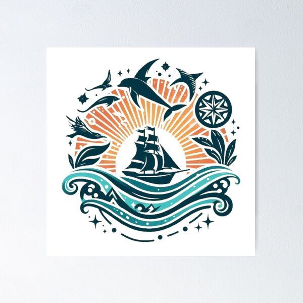 Item preview, Sail Voyage of the Sun Chaser designed and sold by HOMEDESIGNPRINT.