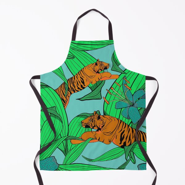 Item preview, Tiger Lily Pattern in Berry Blue designed and sold by Andrea Turner.