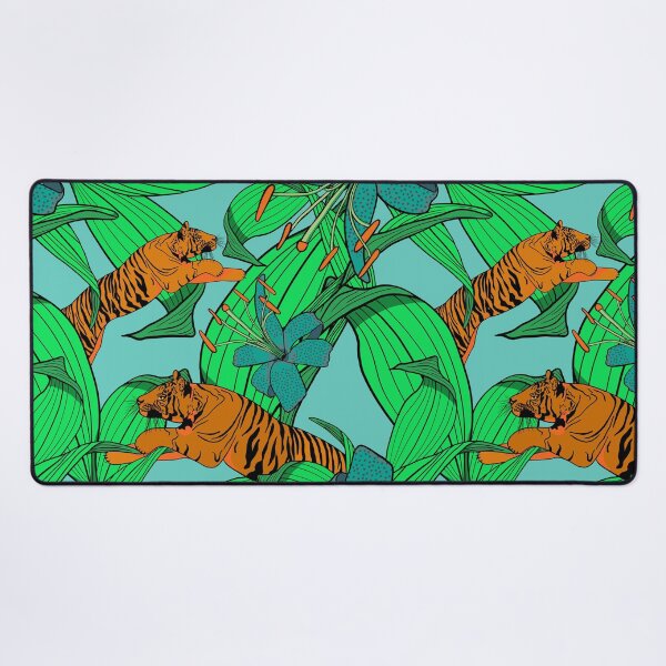 Item preview, Tiger Lily Pattern in Berry Blue designed and sold by Andrea Turner.