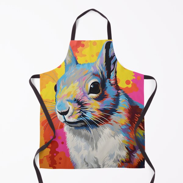 Item preview, Eastern Gray Squirrel portraits art. animal colorful. Animal throw pillow.  designed and sold by formform.