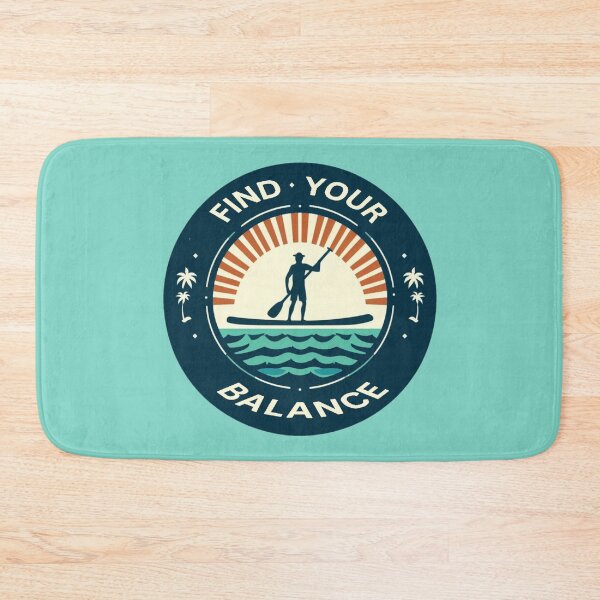 Item preview, Find your balance paddleboarding logo designed and sold by VistaMar.