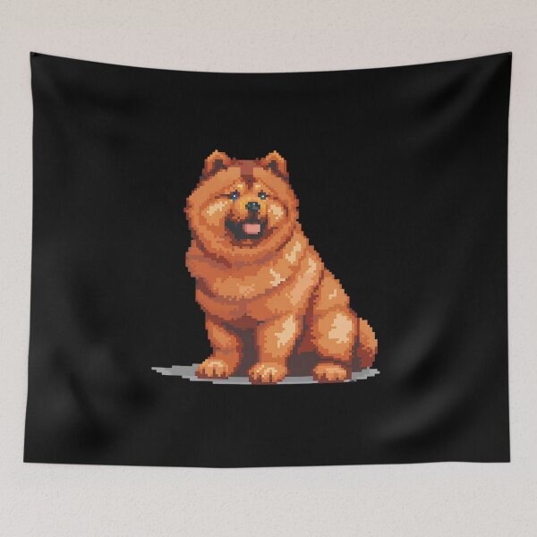 Item preview, Pixel Portrait Chow Chow designed and sold by CUTEDOGGIEZ.