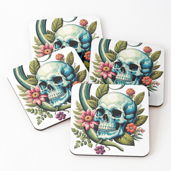 Item preview, Skull, Snake designed and sold by filusattila.