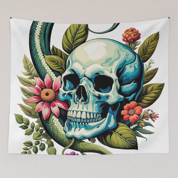 Item preview, Skull, Snake designed and sold by filusattila.